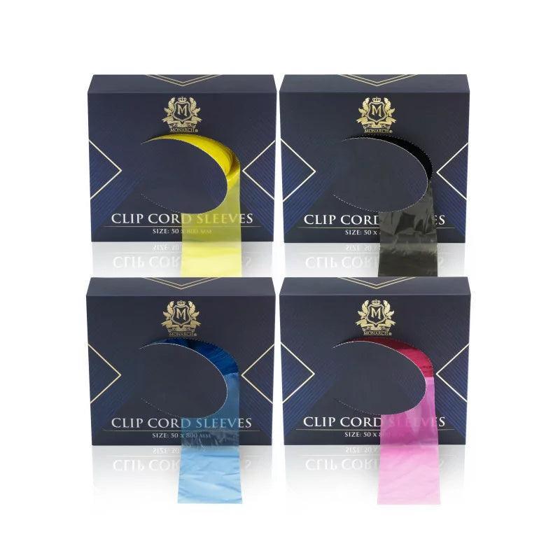 Skin Monarch Clip Cord Sleeves Blue — size detail