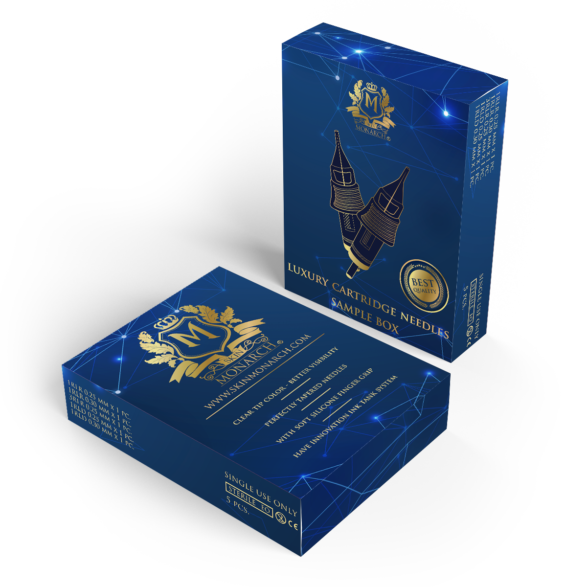 Skin Monarch Luxury Cartridge Sample Box — detail