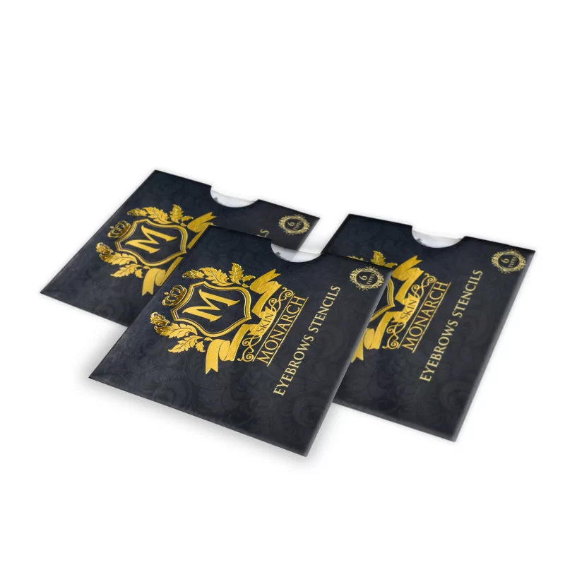 Skin Monarch Eyebrow Stencil Set 6pcs — fan view