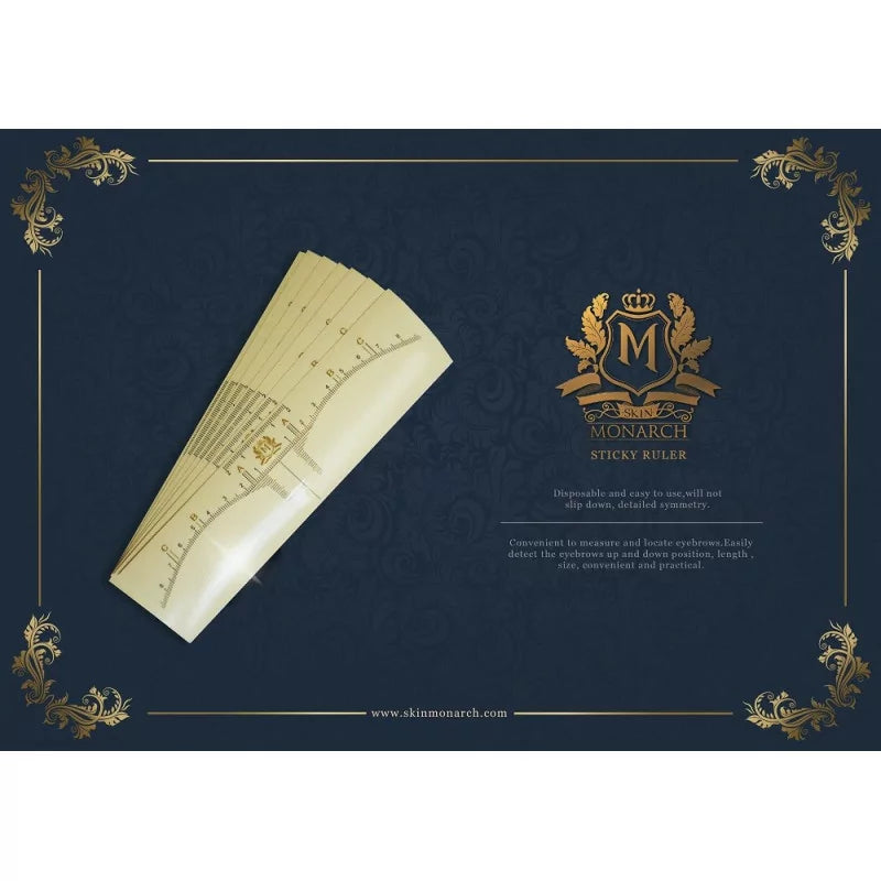 Skin Monarch Sticky Ruler for brow mapping — 10pcs
