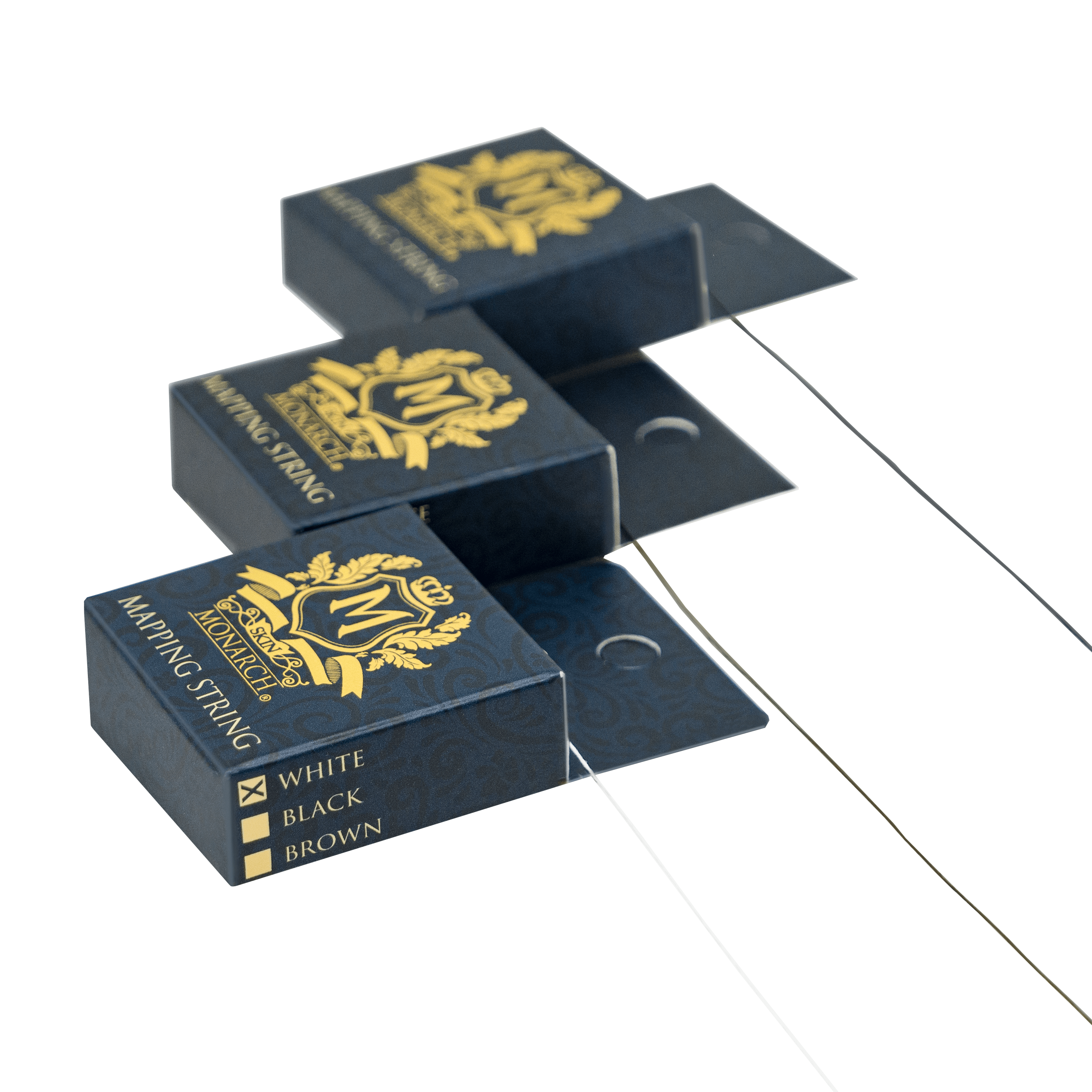 Skin Monarch Pre-Inked Brow Mapping String — box with cutter